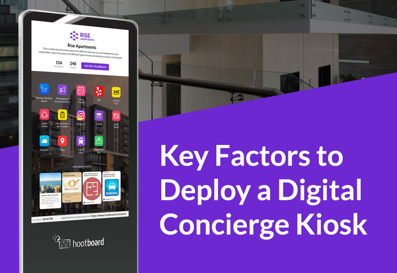 8 Key Factors for Deploying a Digital Concierge Kiosk