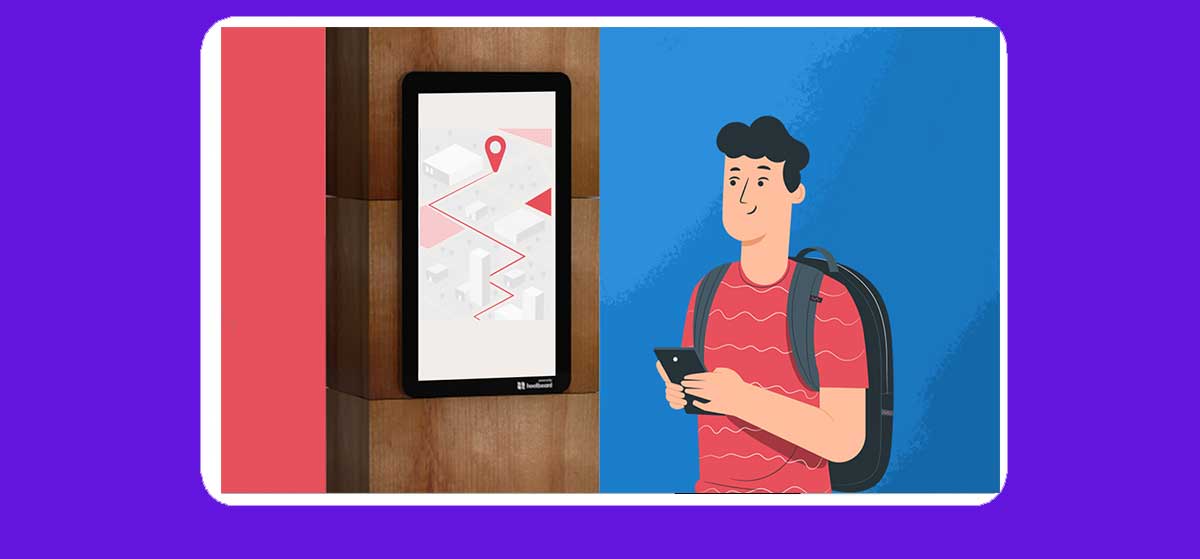 real time wayfinding digital signage