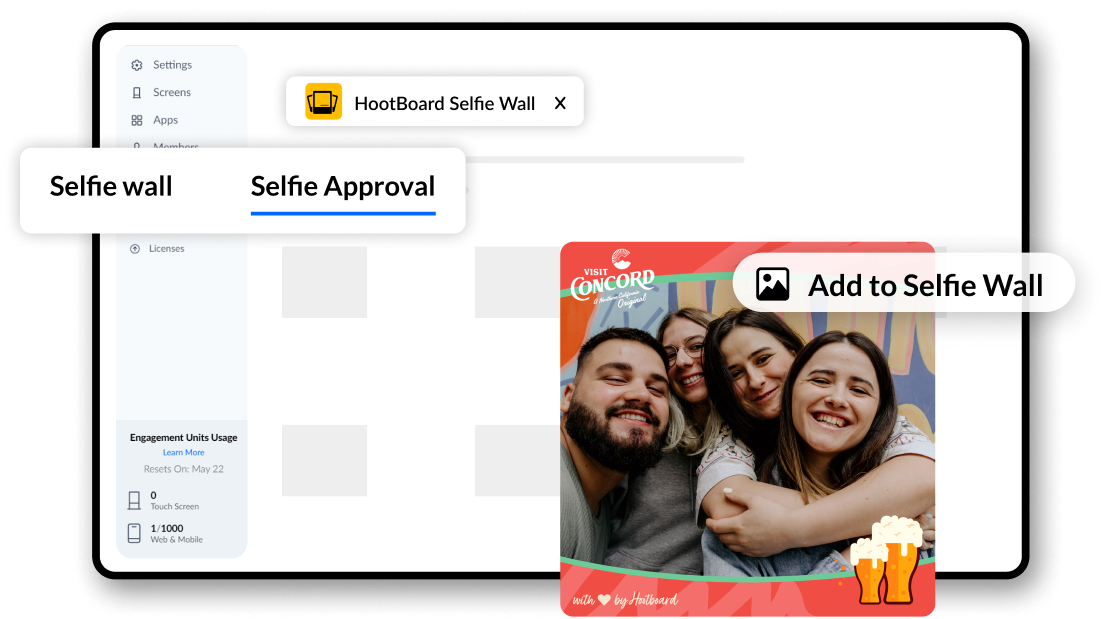 Hootboard Selfie Approval 